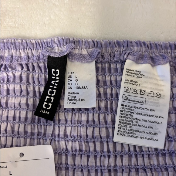 H&M Purple Bubble Mini Skirt with Ruffled Hem - Picture 2 of 8